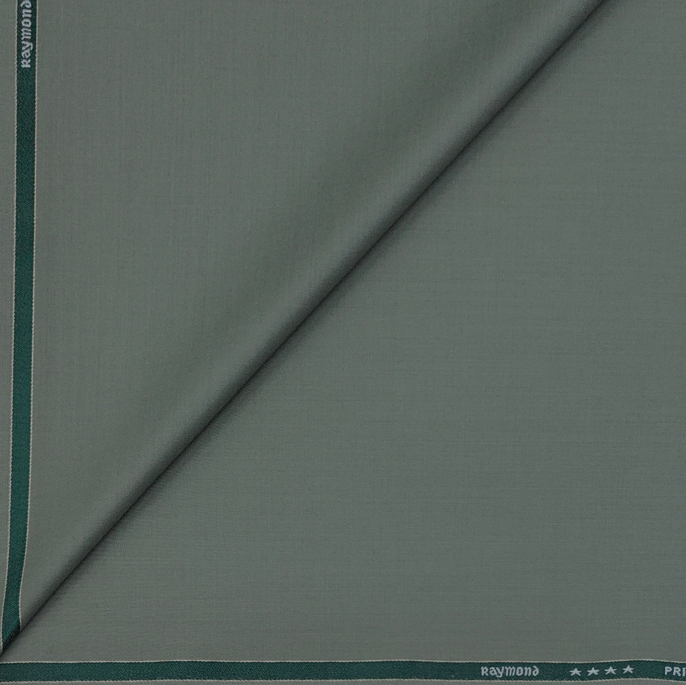 Raymond Exotic Premium Super 140s Count 45% wool Plain Suiting Fabric Colour Swamp Green